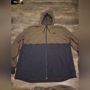 The North Face Mens XXL 2XL Mountain Sweatshirt green/grey fall warmth